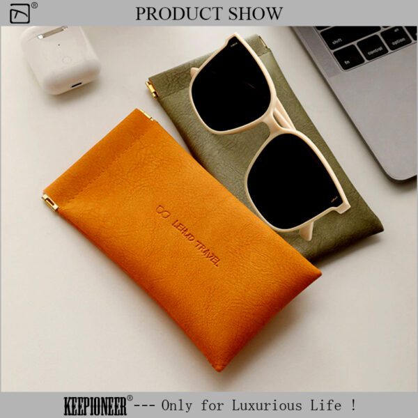 Glasses Leather Pouch