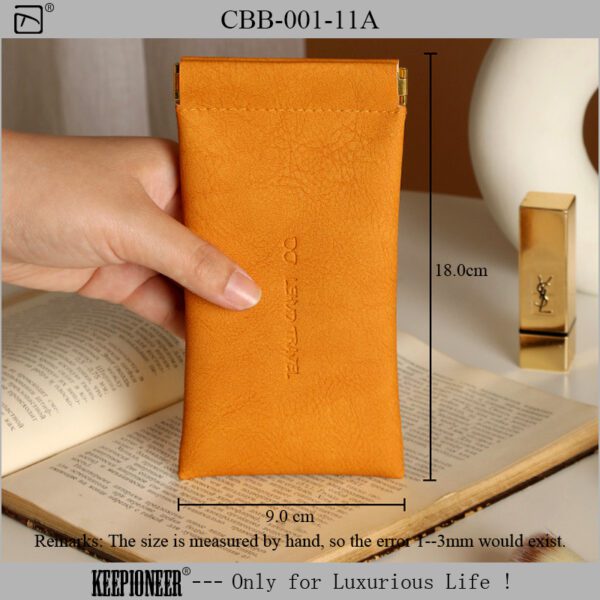 Soft Leather Glasses Pouch