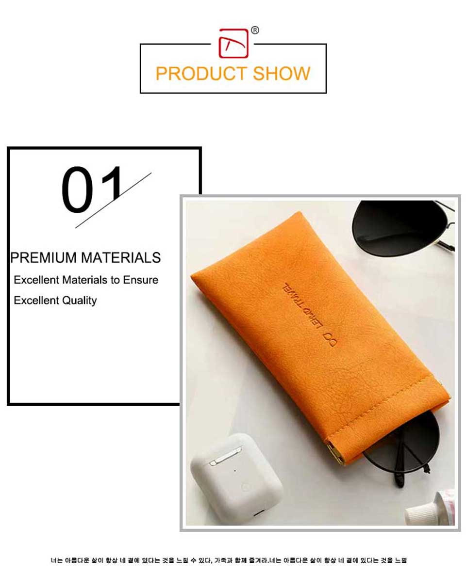 Leather Glasses Pouch