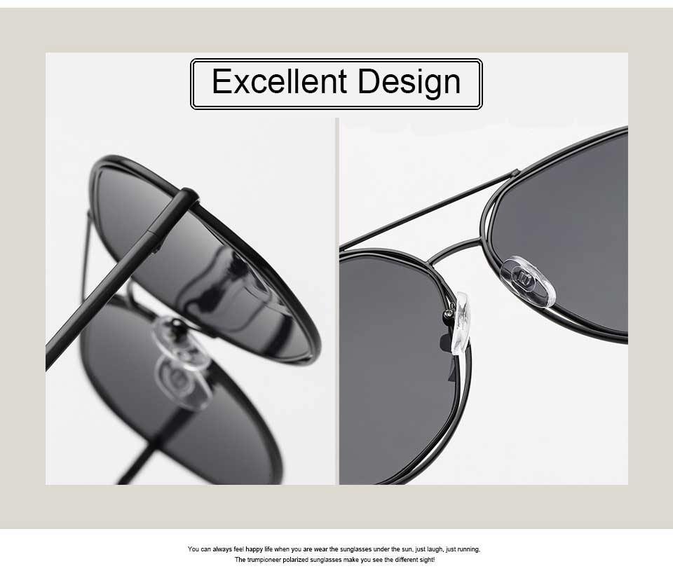 Black And Gold Aviator Sunglasses