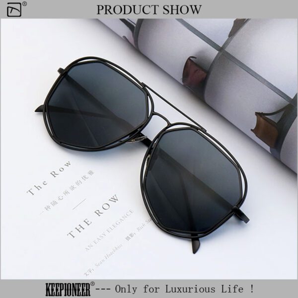 Black Aviator Sunglasses