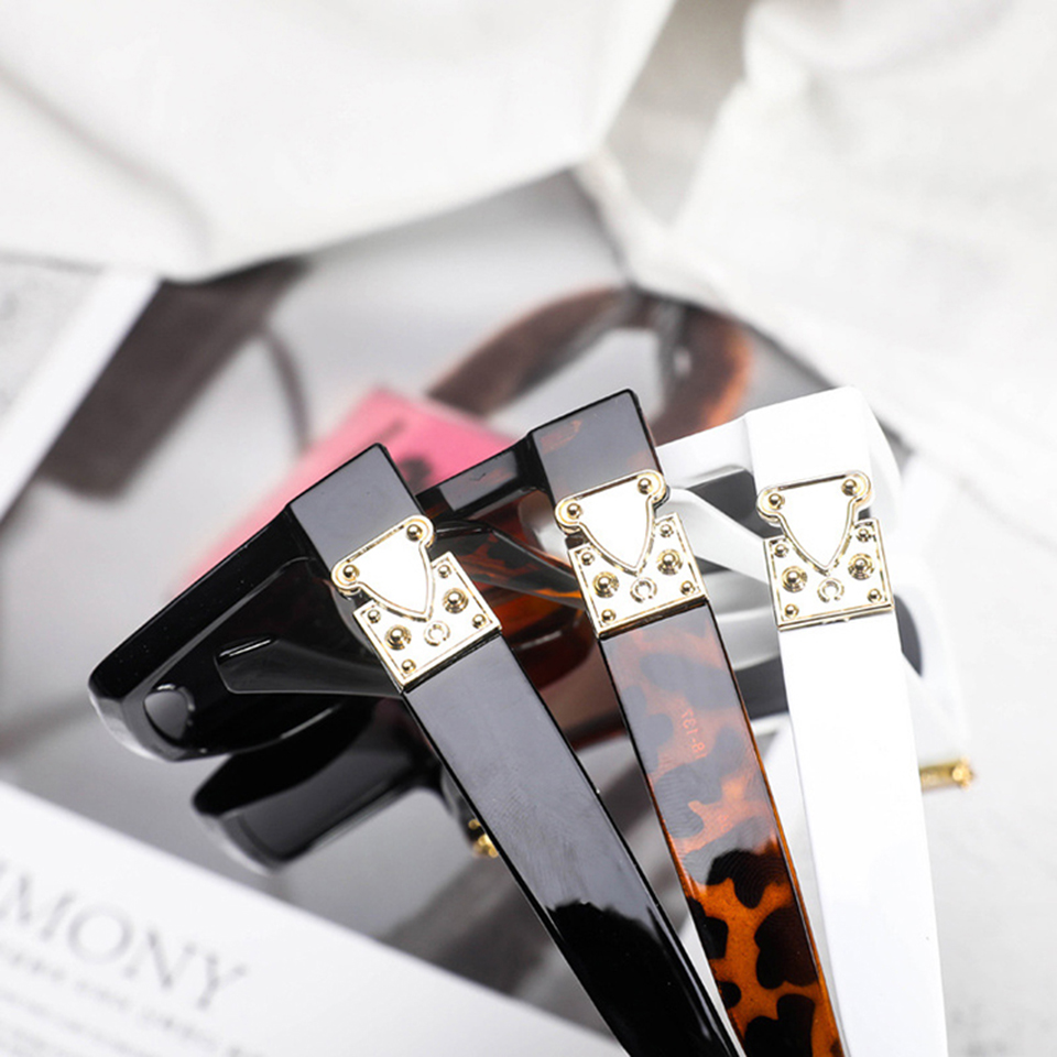 Black Rectangle Sunglasses Designer