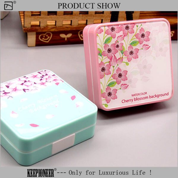 Blue And White Contact Lens Box