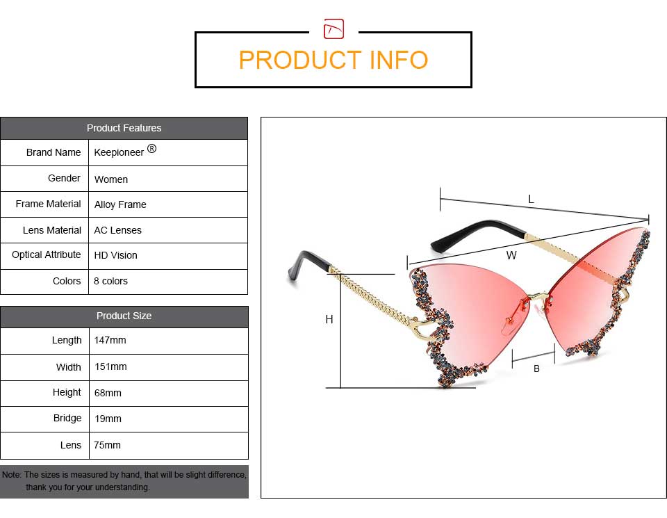 Butterfly Sunglasses Women