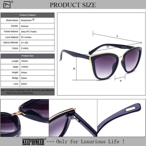 Cat Eye Sunglasses Square