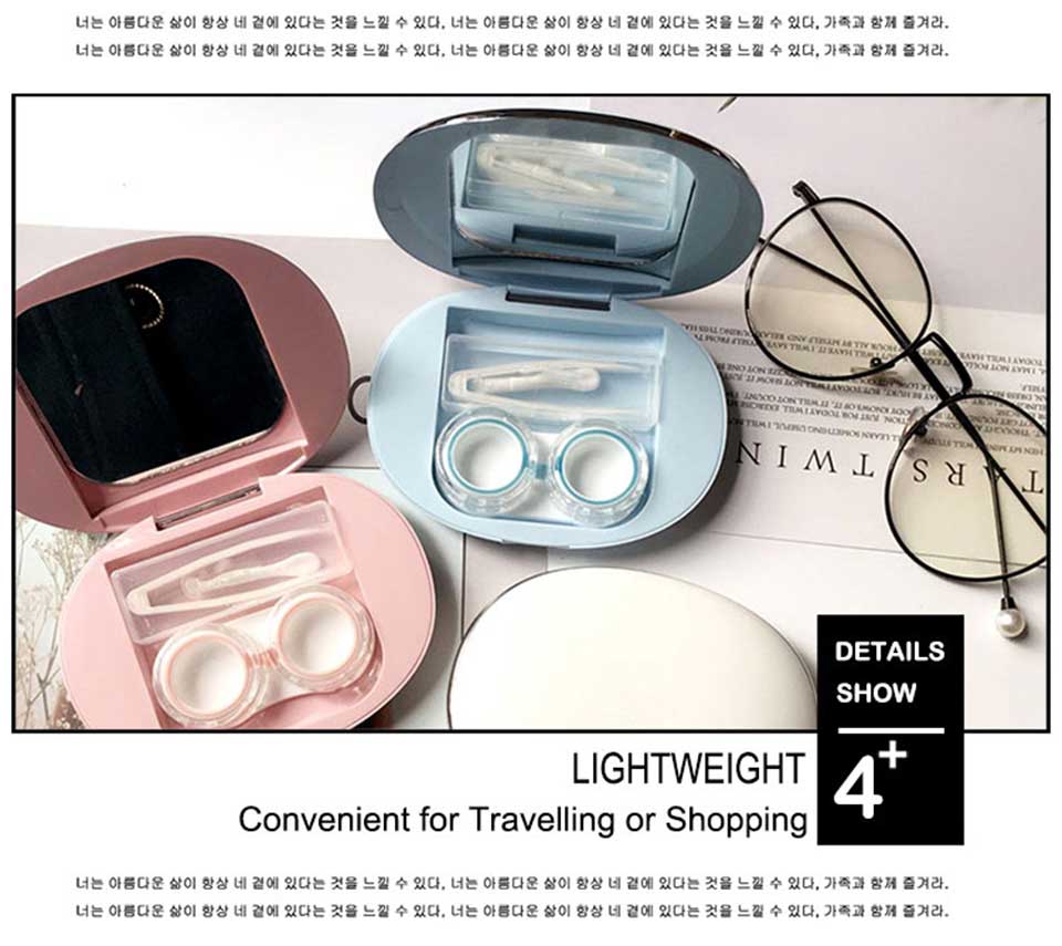 Contact Lens Case With Solution Holder