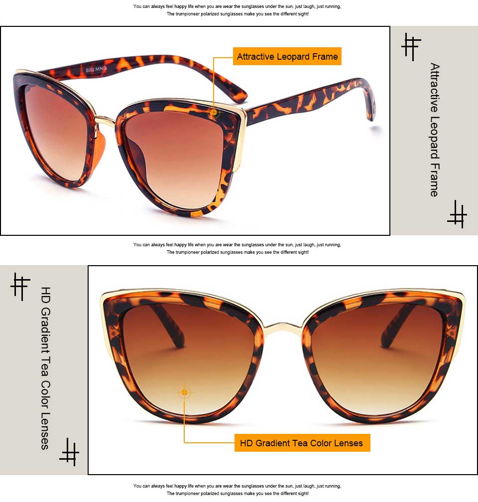 Large Cat Eye Sunglasses