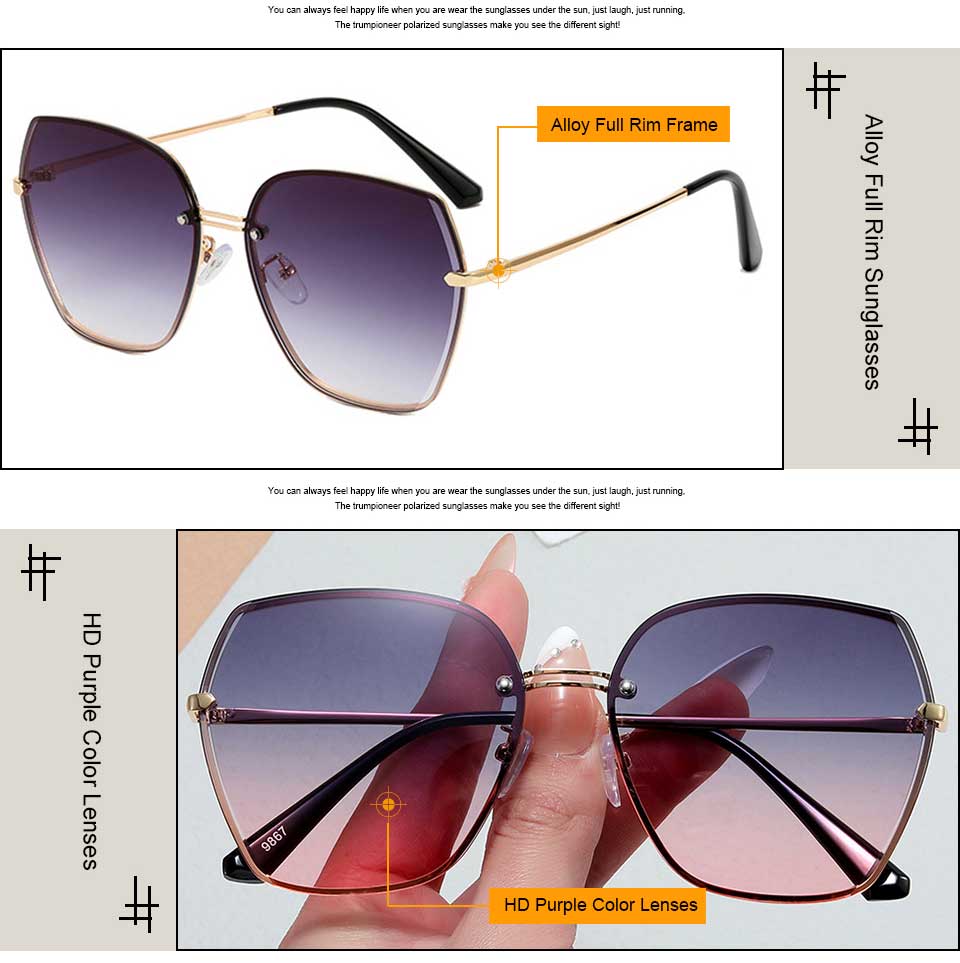 Large Square Sunglasses