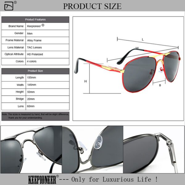 Polarized Aviator Sunglasses