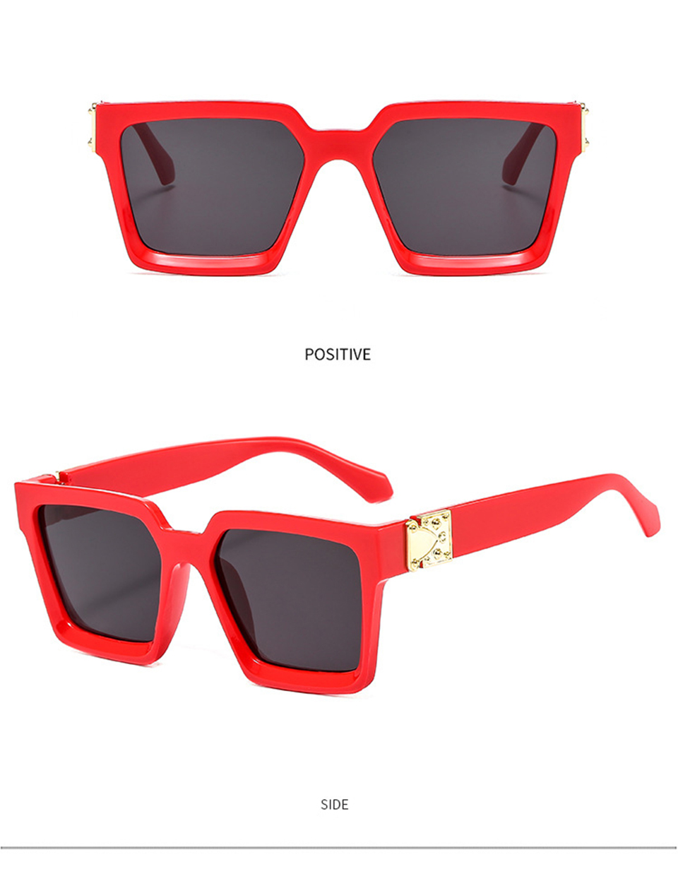 Red Oversized Sunglasses
