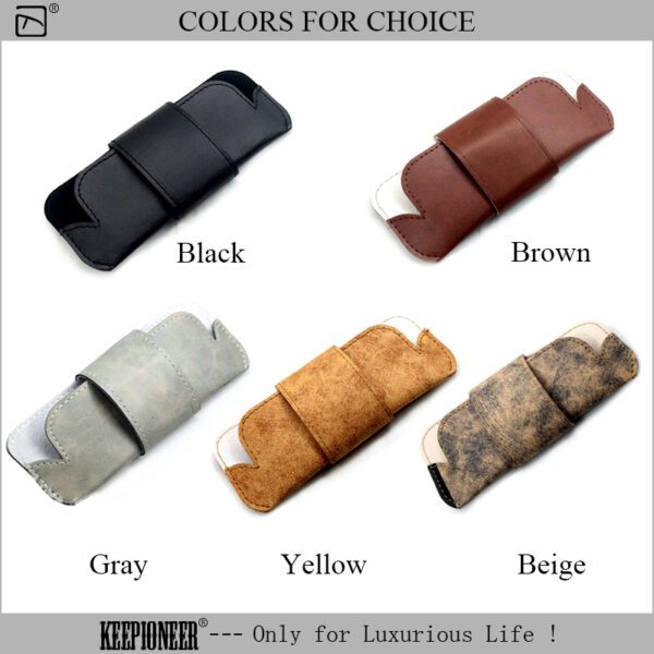 Leather Glasses Bag