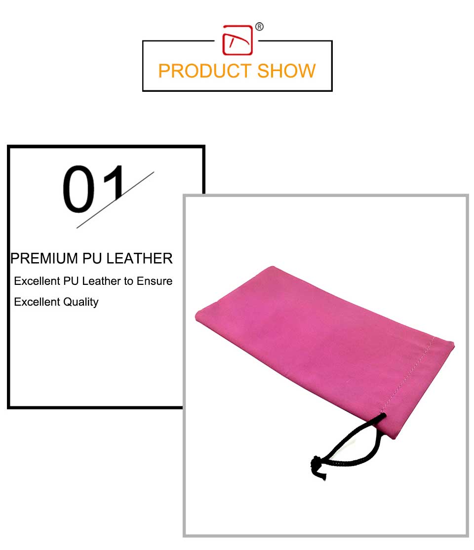 Leather Drawstring Pouch Bag