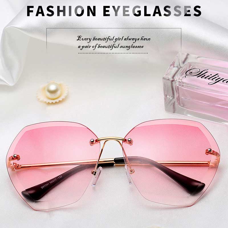 Rimless Sunglasses Mens