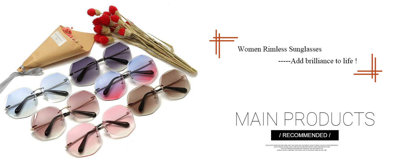 Rimless Sunglasses Women