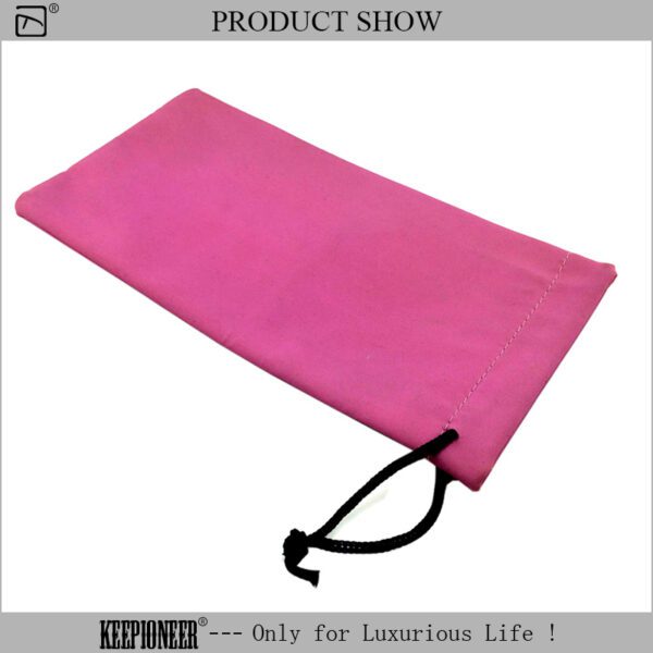 Small Leather Drawstring Pouch