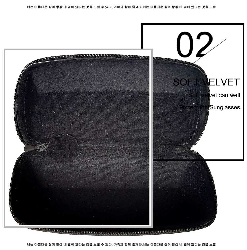 Large Sunglasses Case Zipper