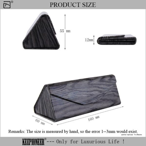 Black Leather Eyeglass Case