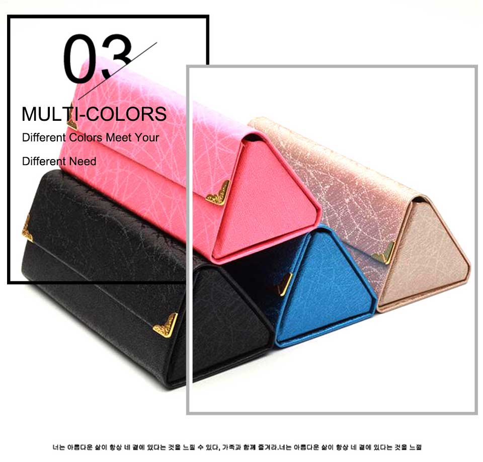 Foldable Triangle Glasses Box