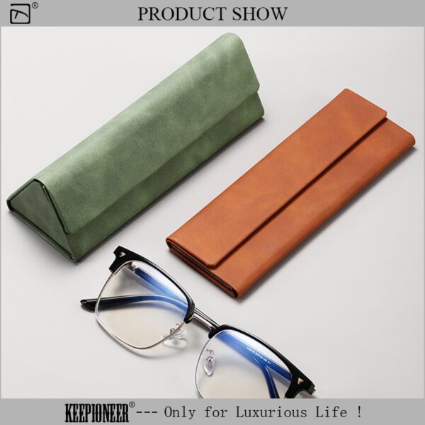 PU Triangle Glasses Box