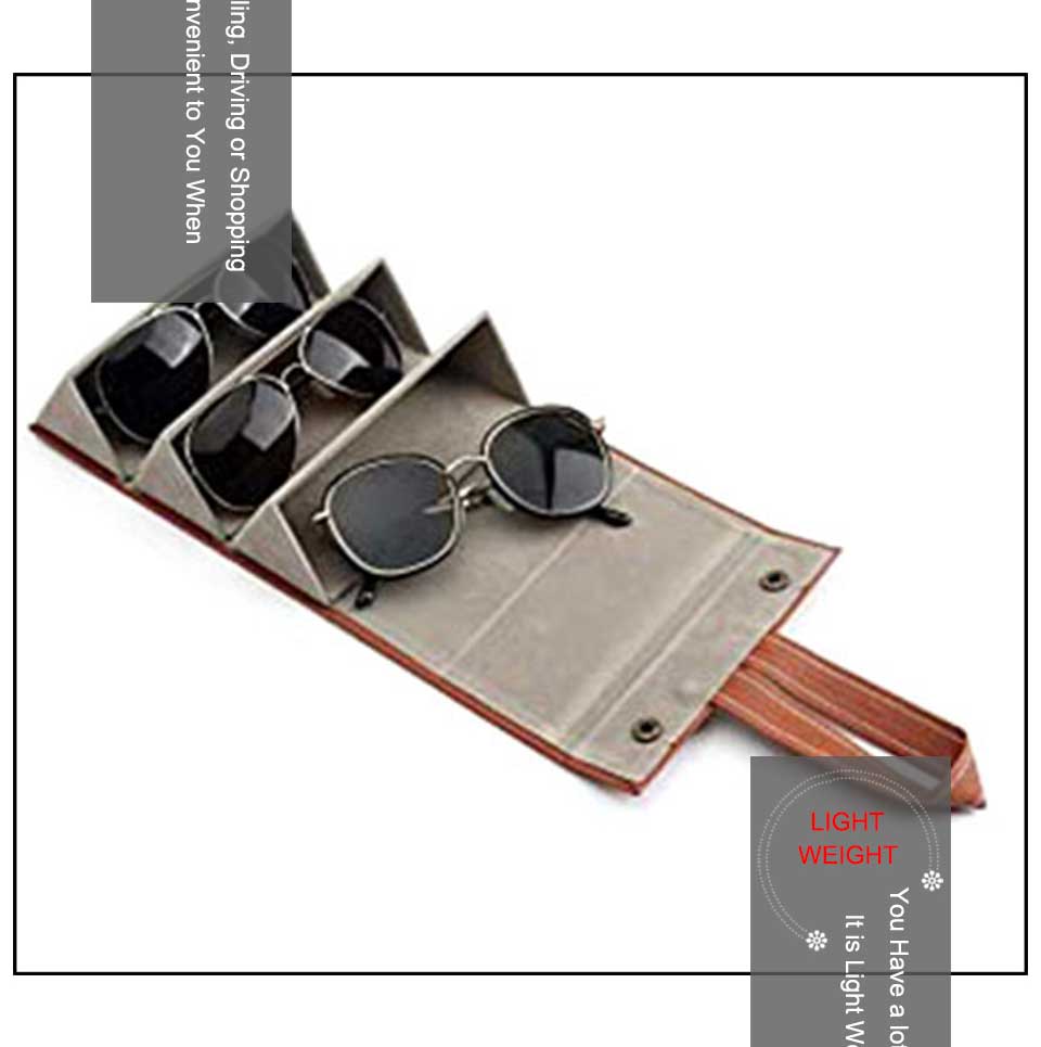 Portable Sunglasses Storage Organizer Cases
