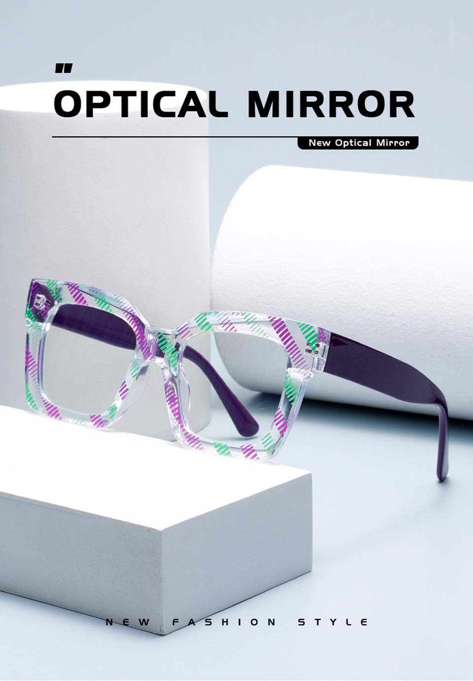 Cat Eye Square Glasses