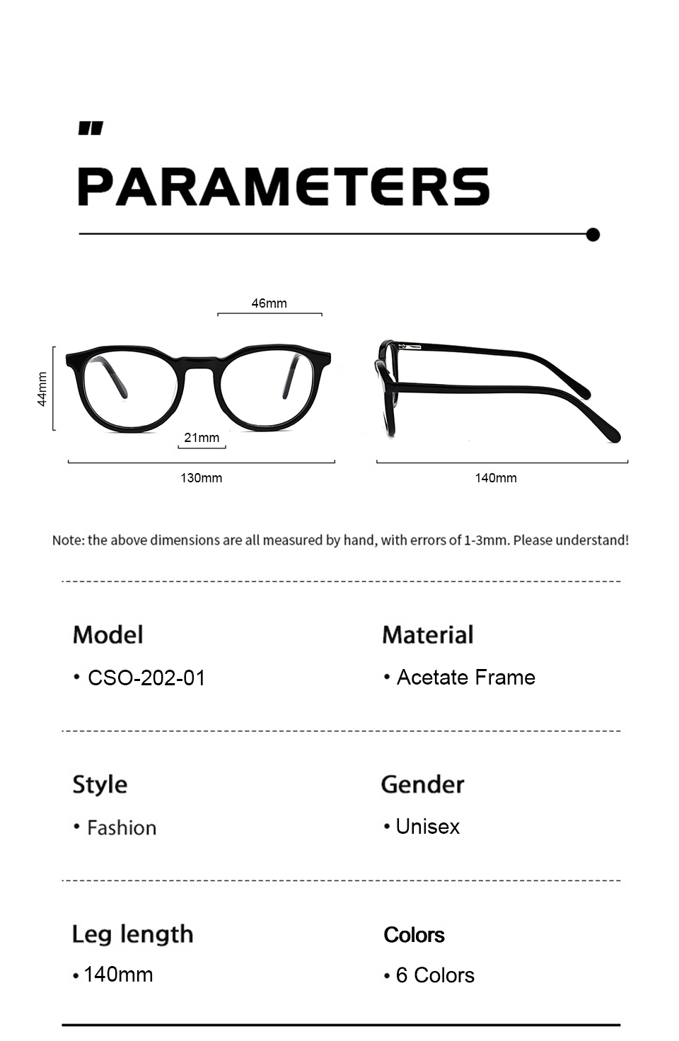 Handmade Acetate Frames