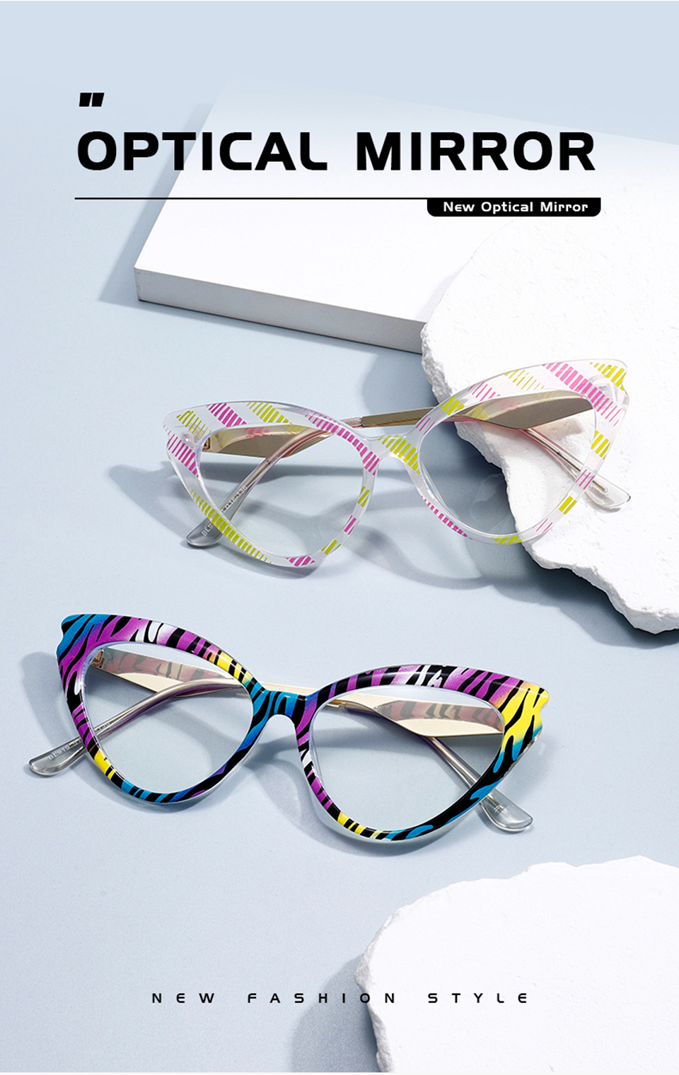 Large Cat Eye Glasses Frames