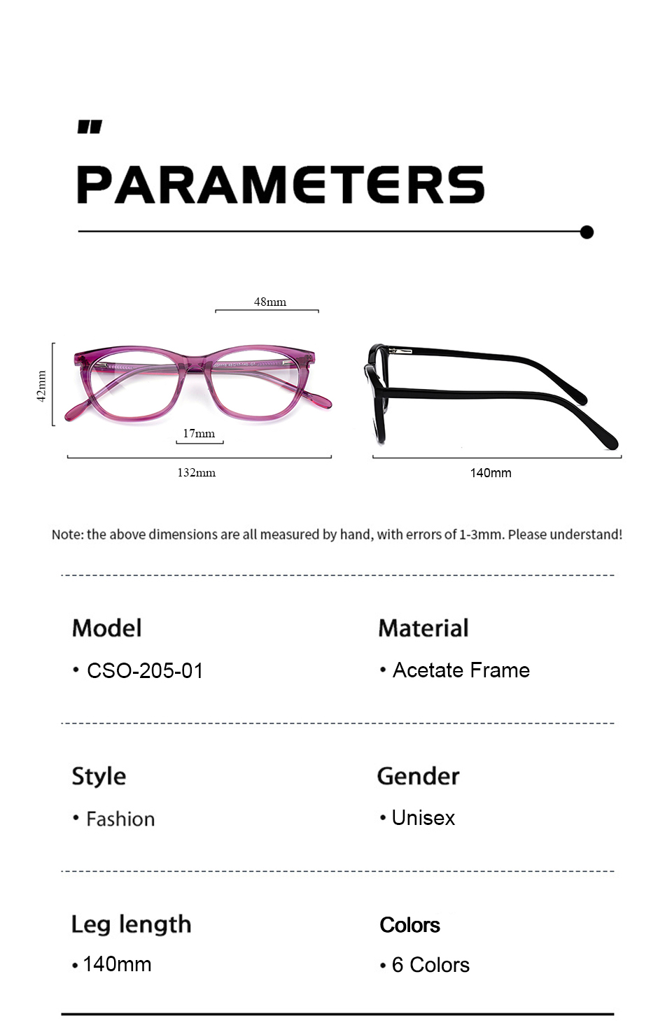 Cat Eye Glasses 60s
