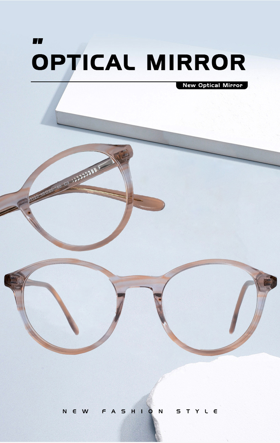 Cat Eye Glasses Brown