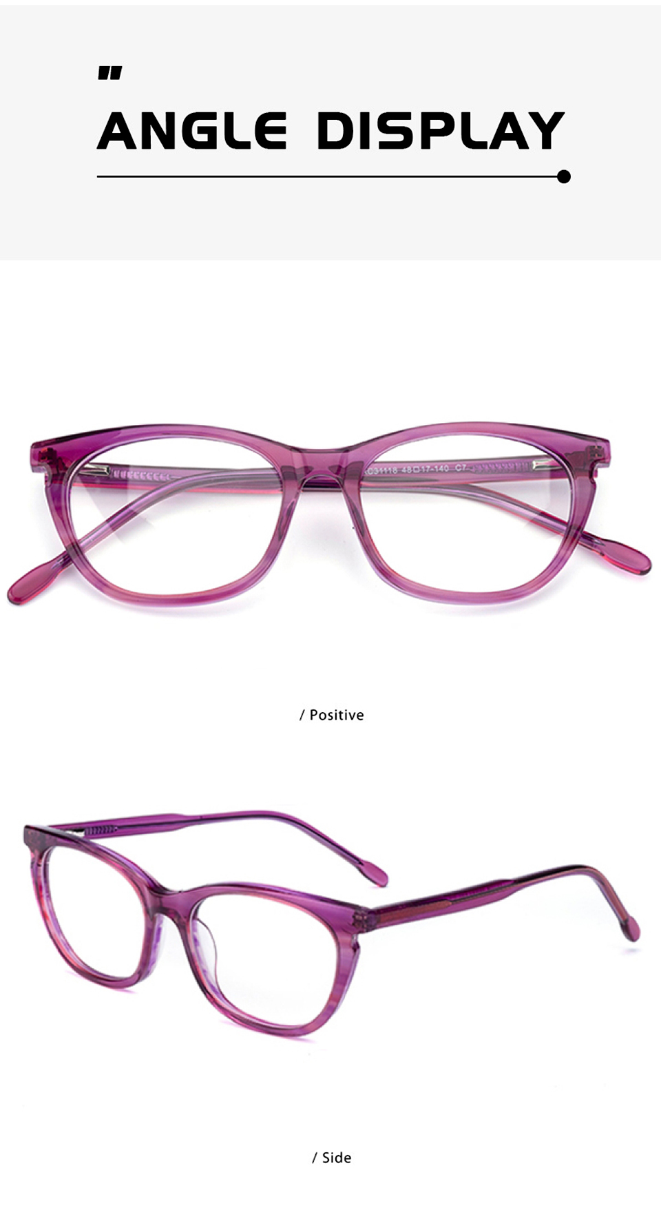 Cat Eye Glasses Clear Frame