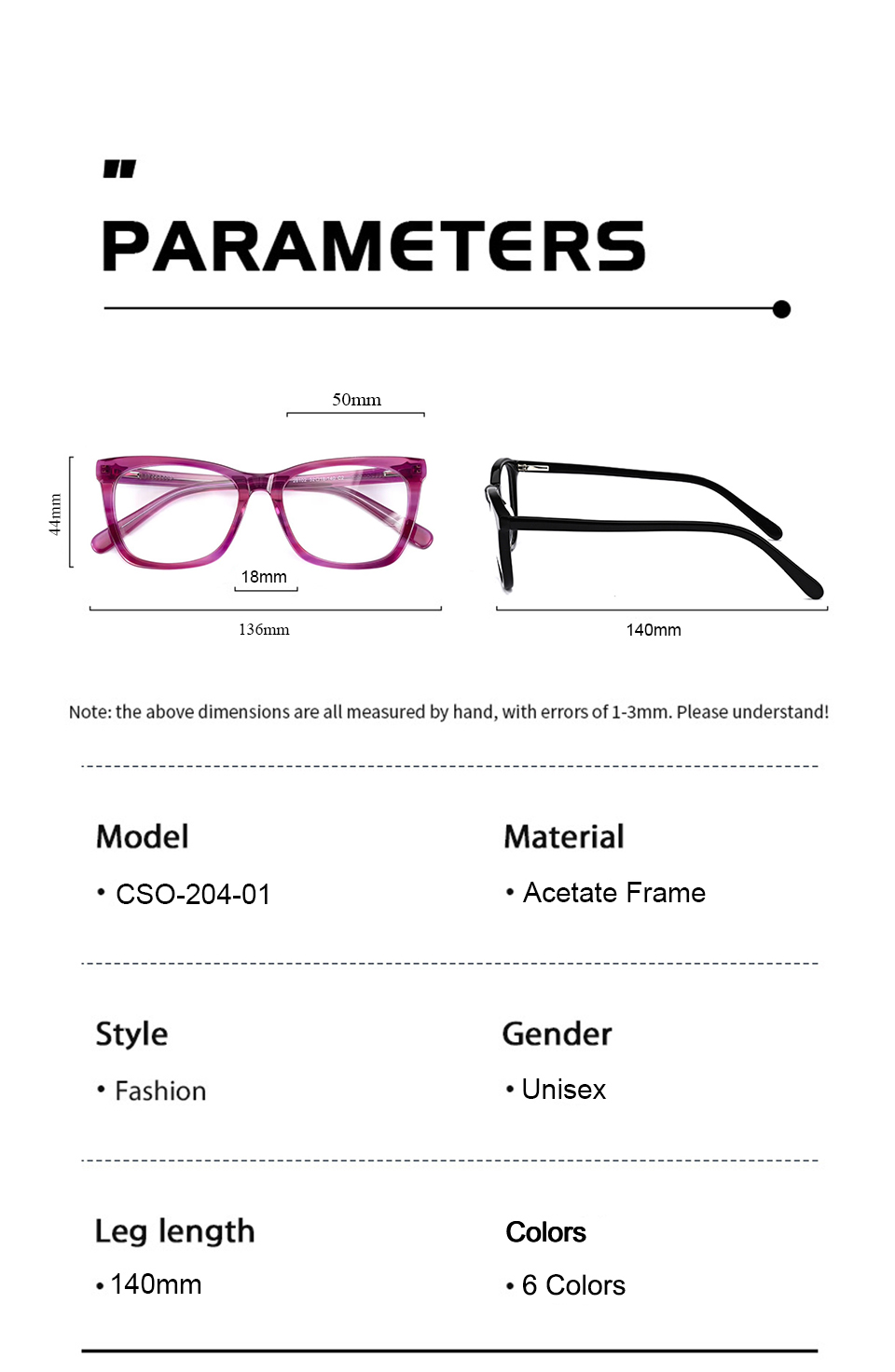 Round Acetate Eyeglasses