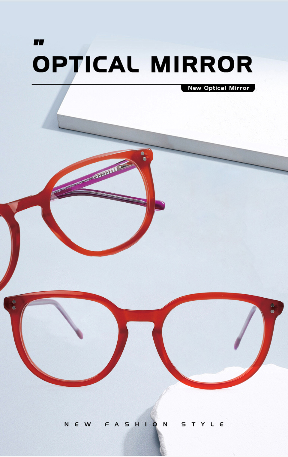 Thin Metal Cat Eye Glasses