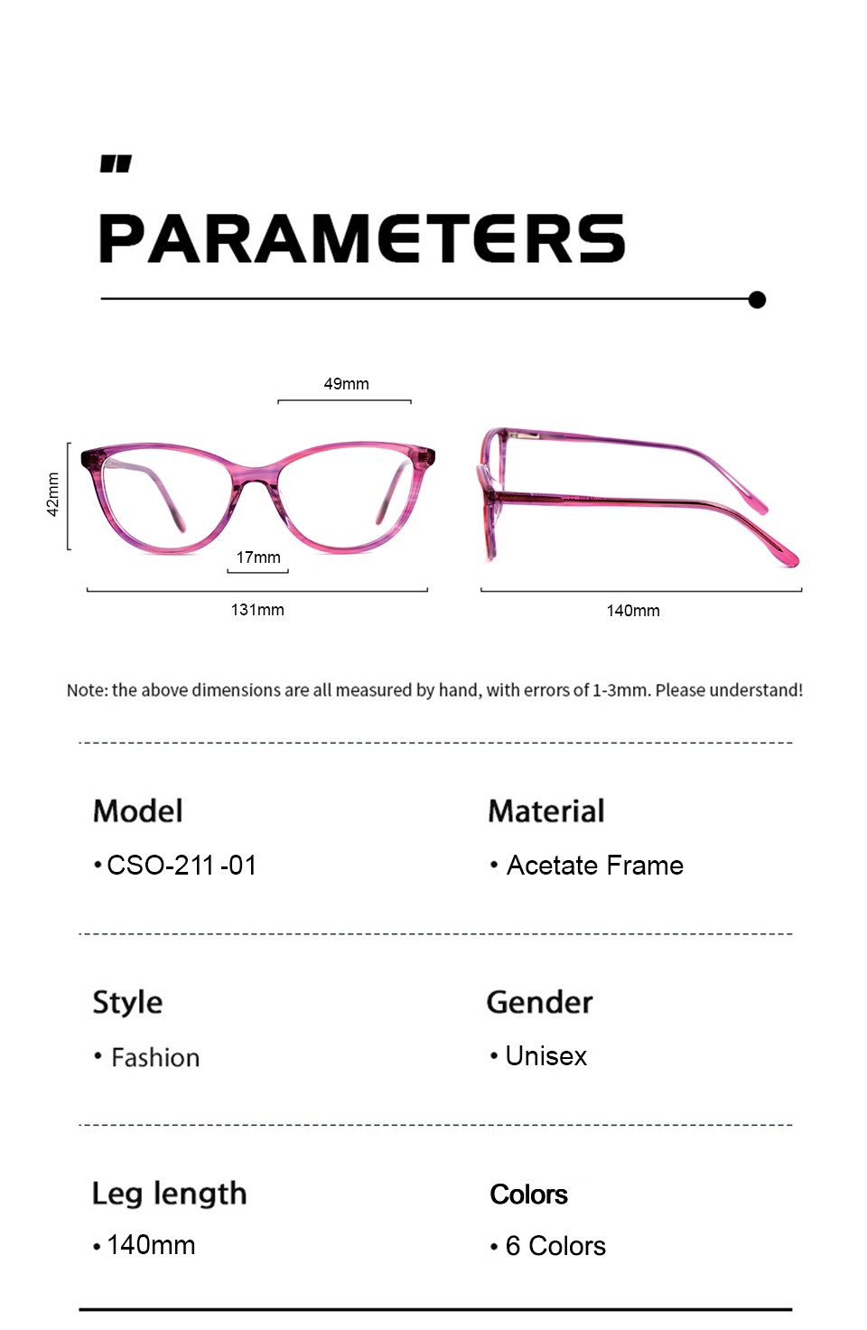 Unique Cat Eye Glasses