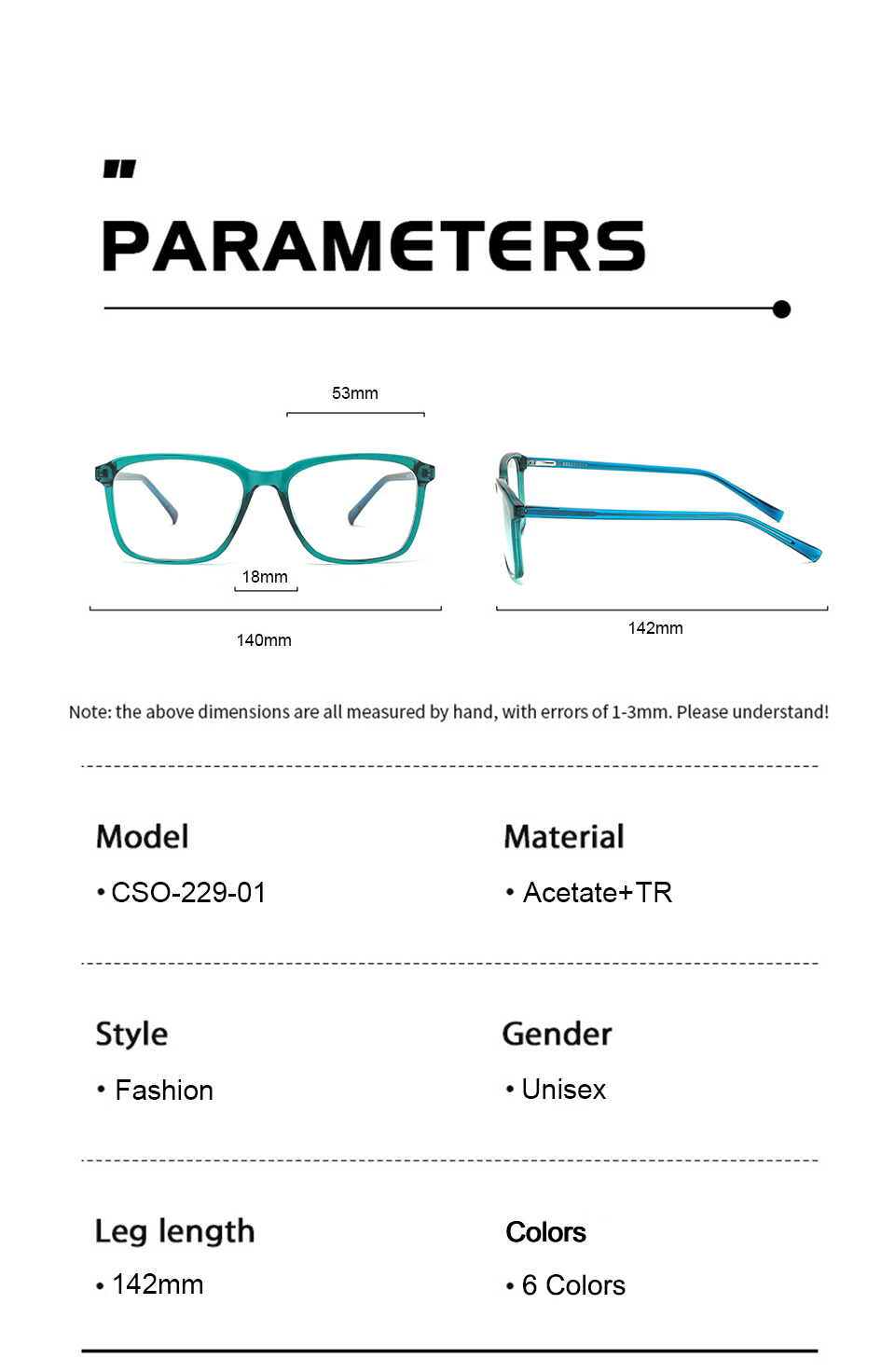 Green Eye Glasses