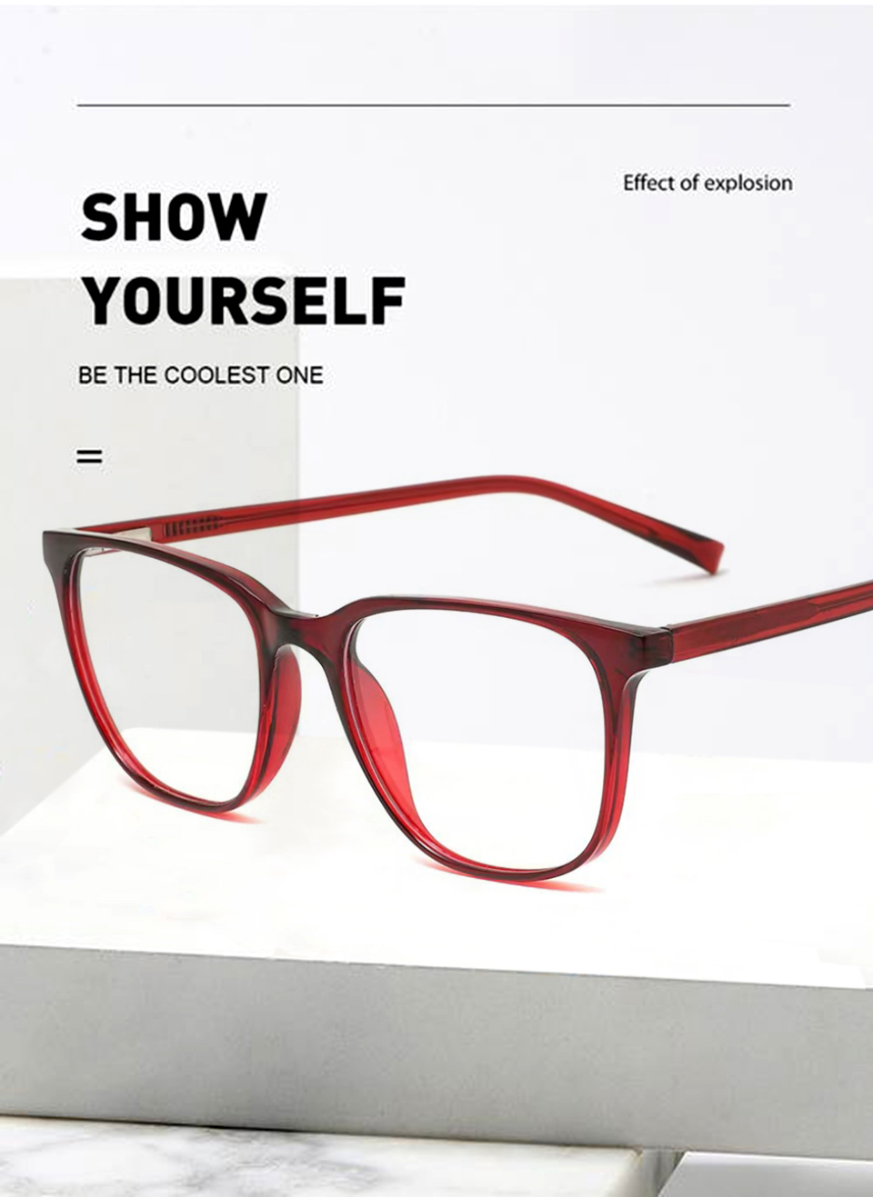Rectangular Cat Eye Sunglasses