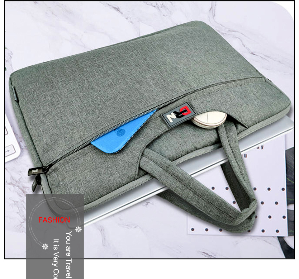 Laptop Tote Bag With Zipper
