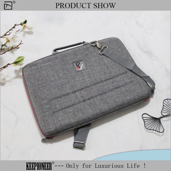Mens Black Leather Laptop Bag