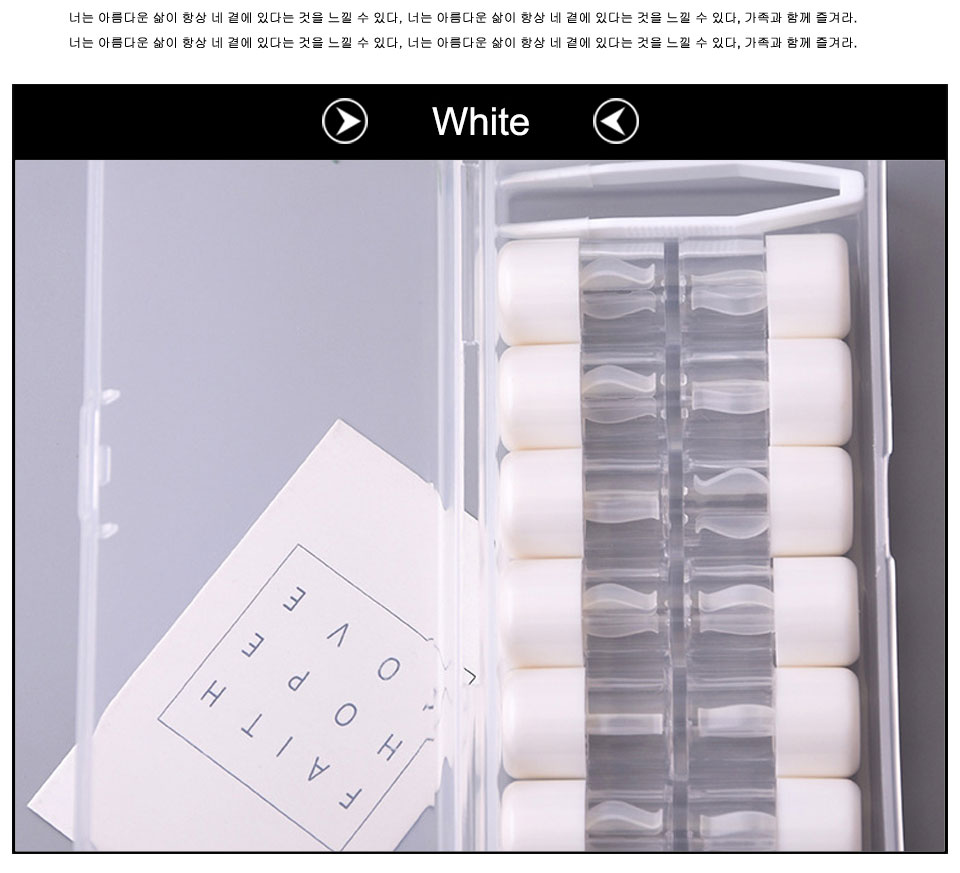 Colored Contact Lens RGP Boxes Color Contact Lens Cleaner Storage Boxes