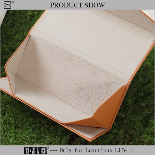 Foldable Leather Glasses Case