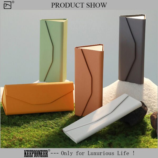 Foldable Triangular Glasses Case