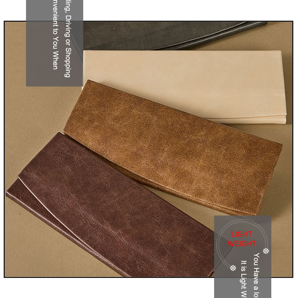 Leather Eyeglasses Case Portable