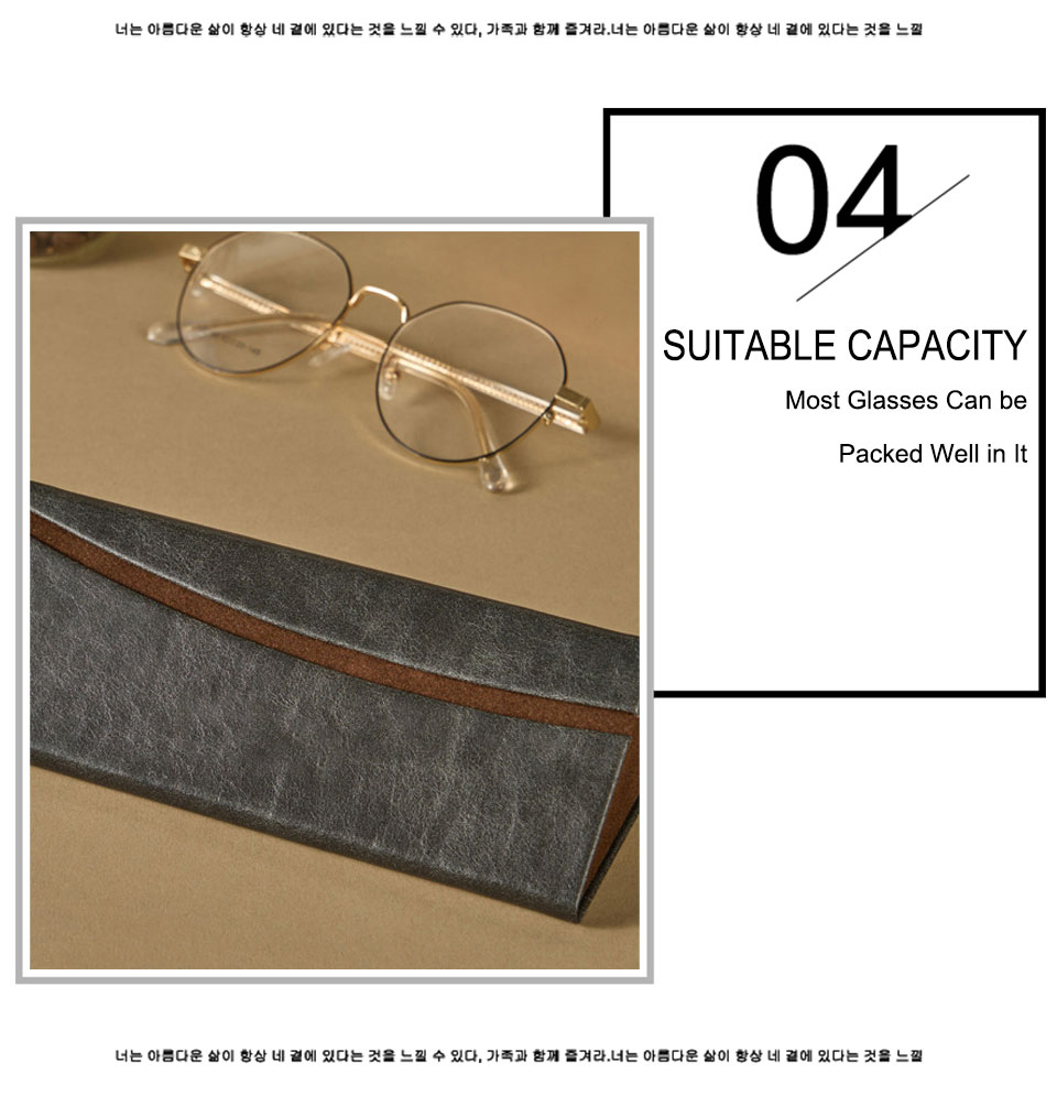 Leather Fashion Eyeglass Case