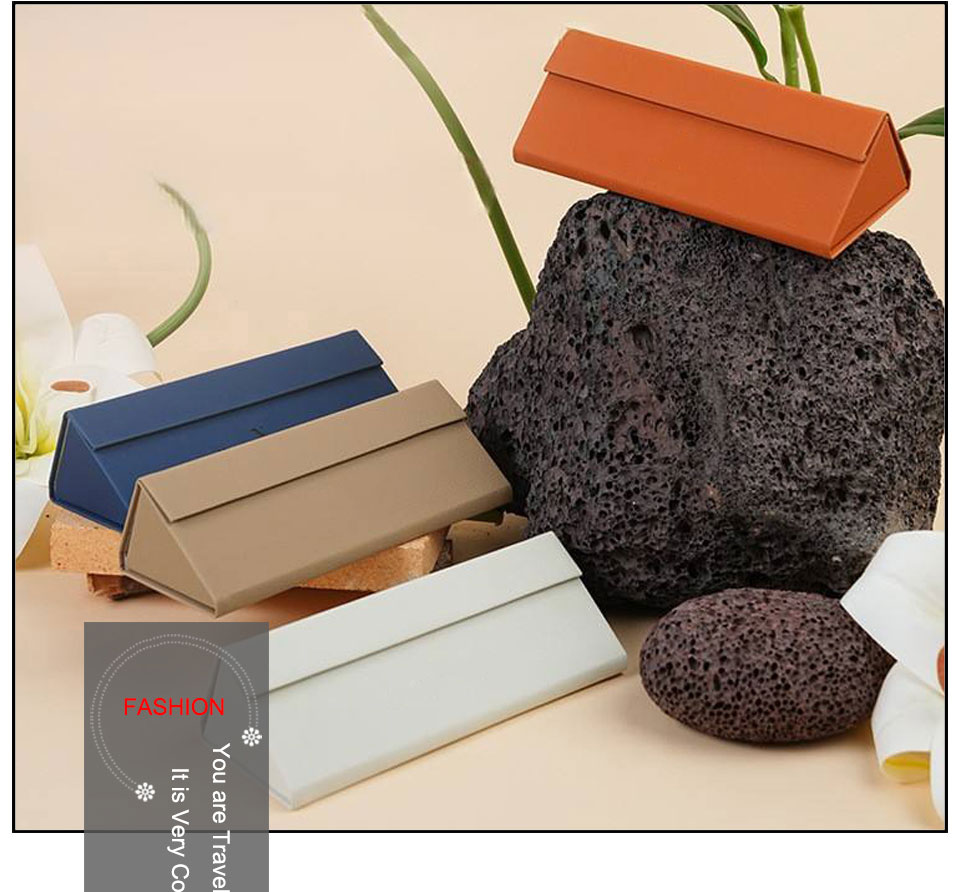 Leather Portable Eyeglasses Case