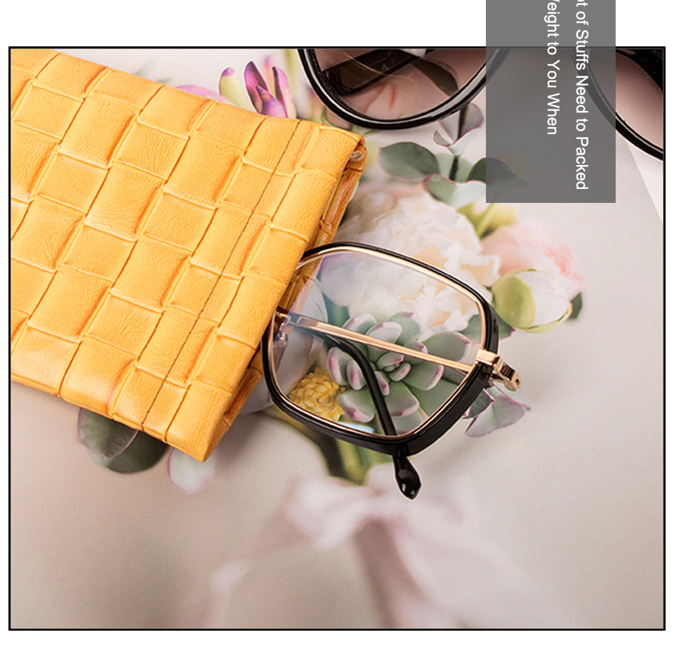 Leather Sunglasses Case Pouch