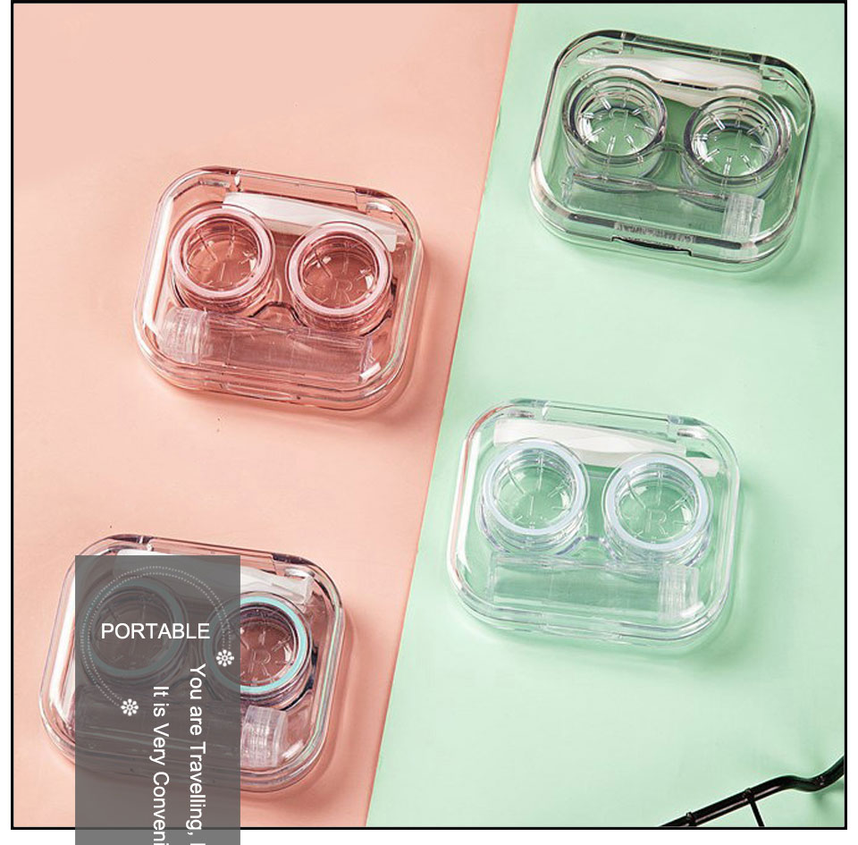 Portable Cosmetic Color Contact Lens Case