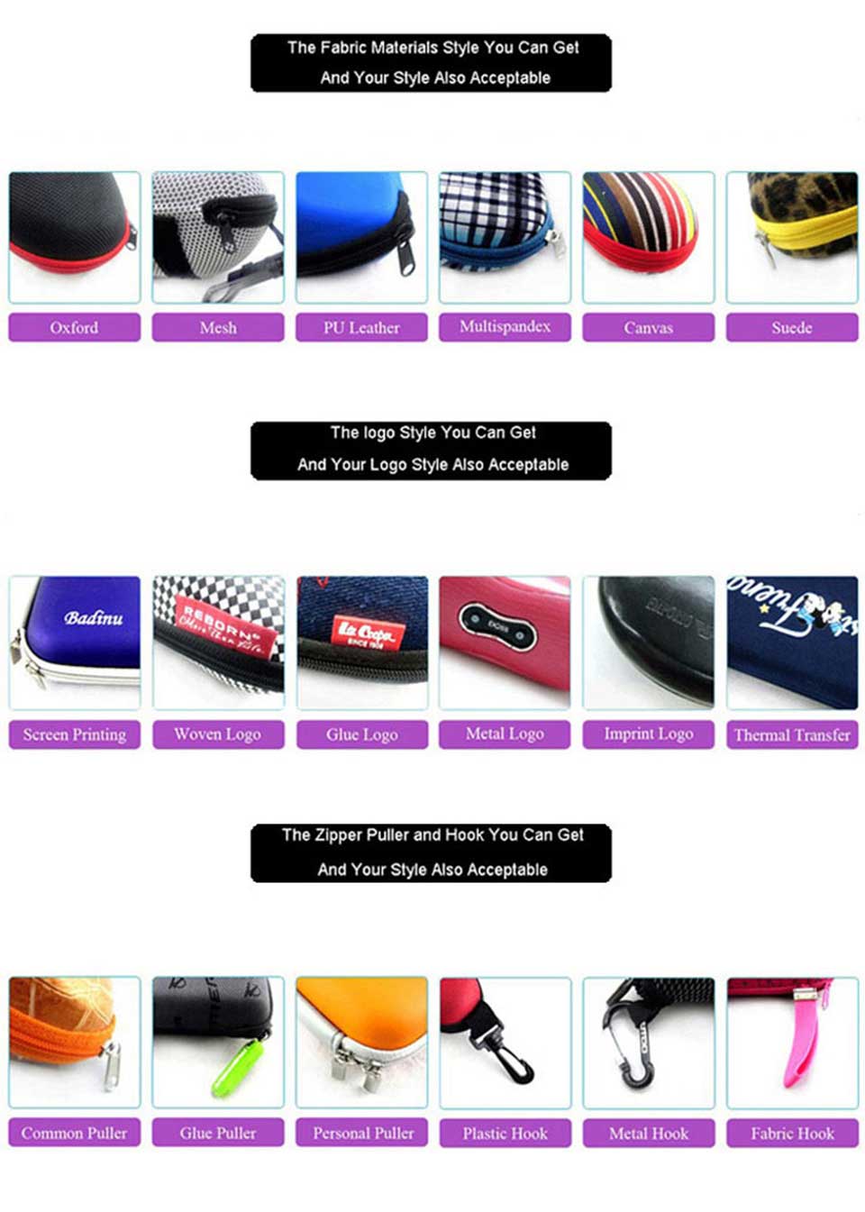 Triangular Leather Glasses Case Portable Eyewear Protector