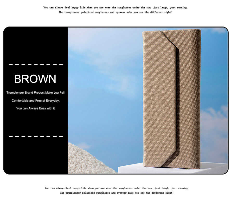 Portable PU Leather Sunglasses Case