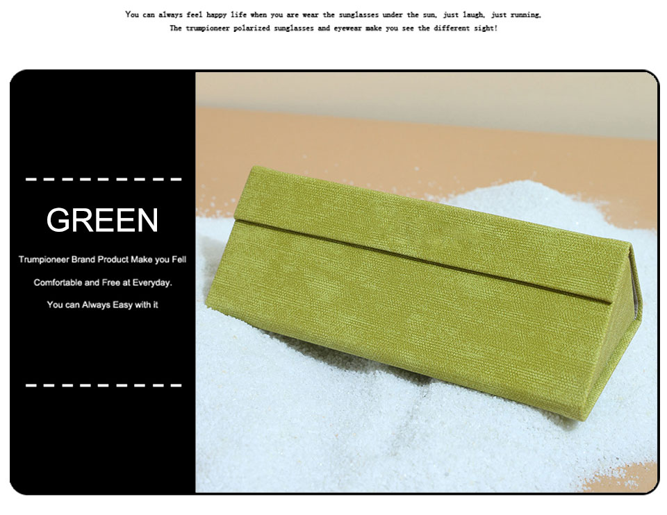 Triangle PU Glasses Storage Case