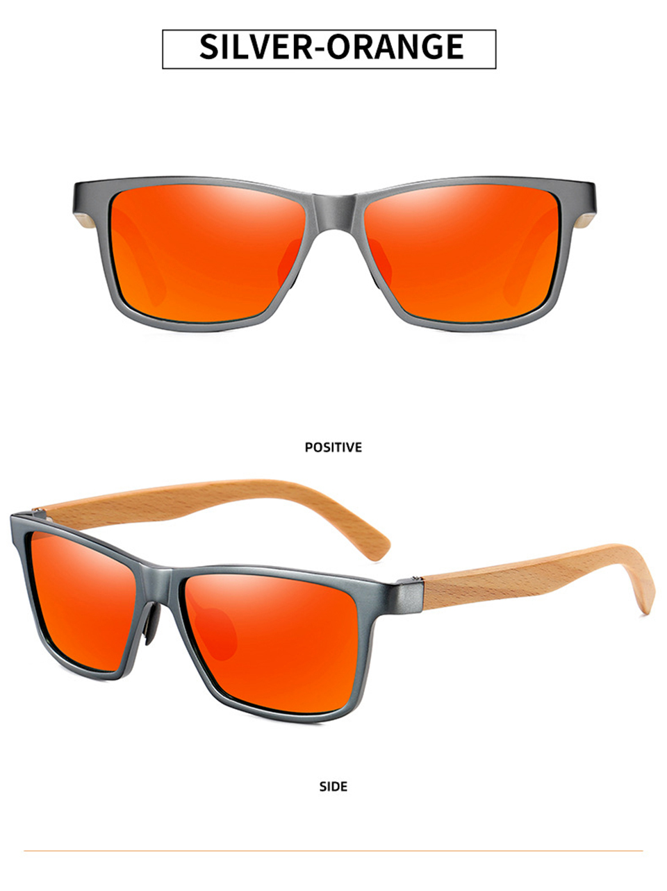 Retro Wooden Leg Sunglasses Acetate Glasses