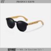 Bamboo Aviator Sunglasses